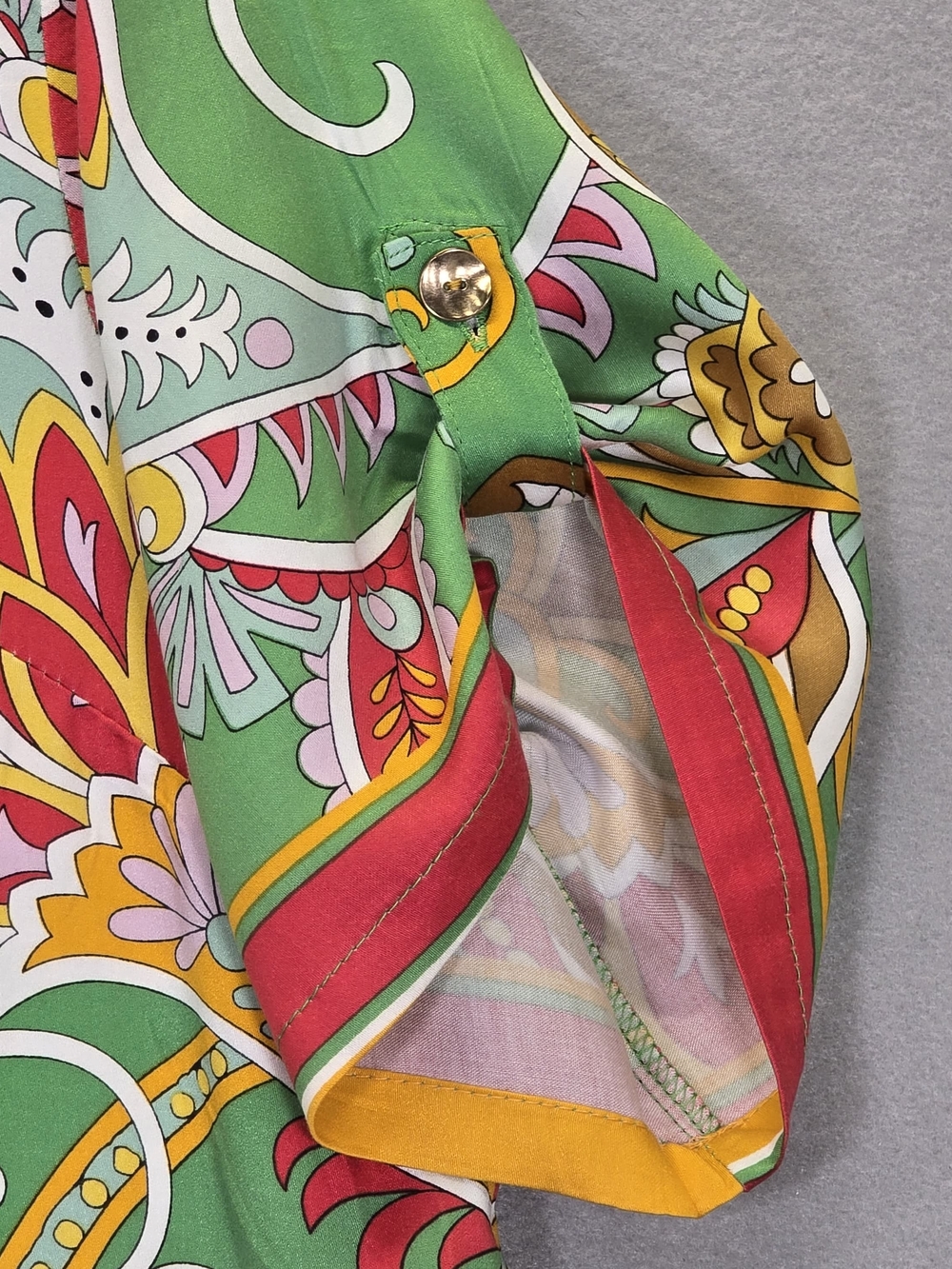 Haute Hippie Style Boho Patchwork Print Set Top XL Pants Wide Leg Lounge Outfit - Picture 5 of 16